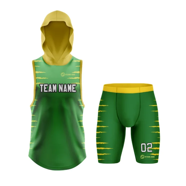 7 vs 7 Team Uniform – Sleeveless Hoodie & Shorts Set