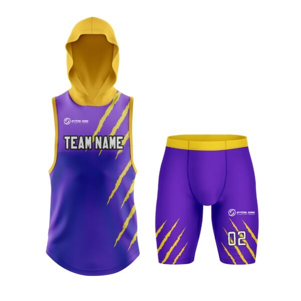 7 vs 7 Team Uniform – Sleeveless Hoodie & Shorts Set