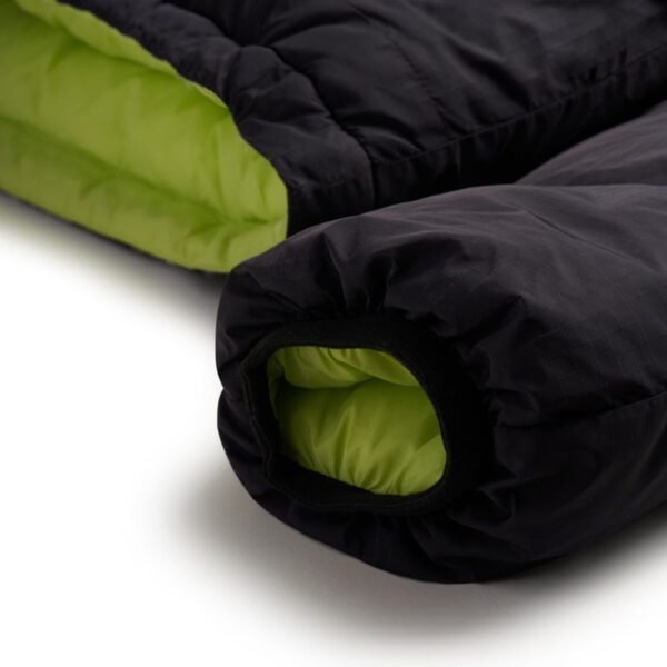 Custom reversible puffer jacket black and neon color